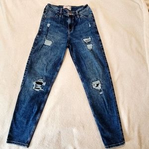 Abercrombie Kids High-rise Mini Mom Jean's. Girls. Size Slim 13/14
